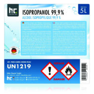 Explications de la bouteille d'alcool isopropylique 5L de la marque Höfer Chemie