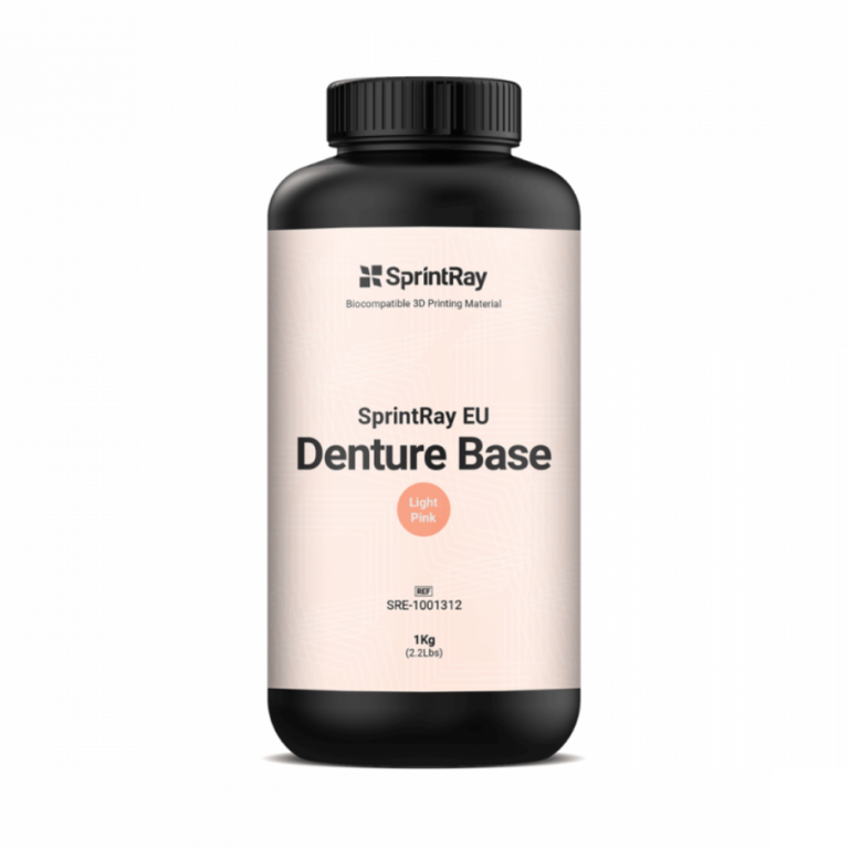 Pot de 1L de résine EU Denture Base Light Pink de la marque SprintRay