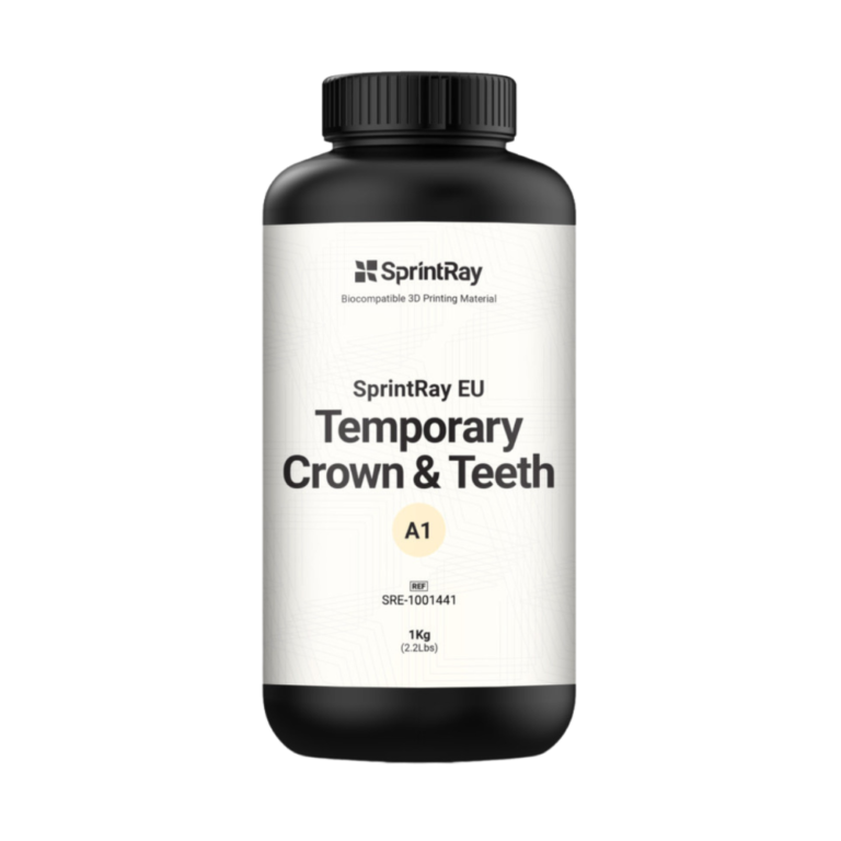 Pot de 1L de résine EU Temporary Crown & Tooth A1 de la marque SprintRay