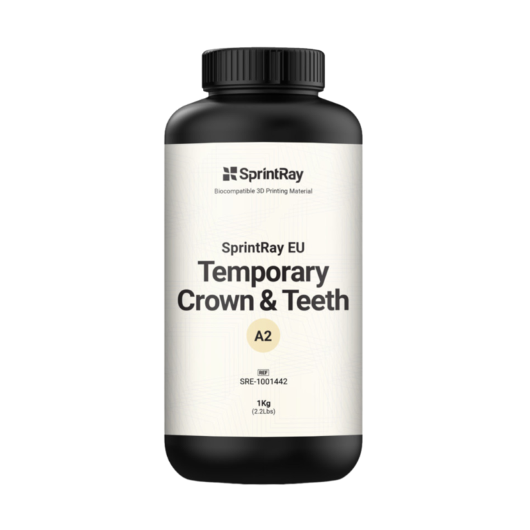 Pot de 1L de résine EU Temporary Crown & Tooth A2 de la marque SprintRay