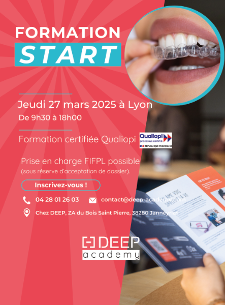 Visuel de la formation START du 27 mars 2025 proposée par Astem Academy et DEEP Academy et certifiée Qualiopi