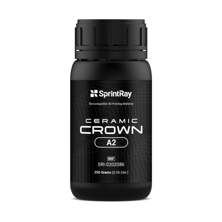 La résine Ceramic Crown A2 de la marque SprintRay