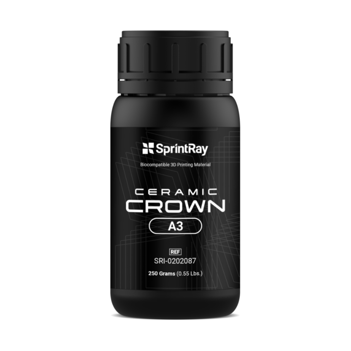 La résine Ceramic Crown A3 de la marque SprintRay
